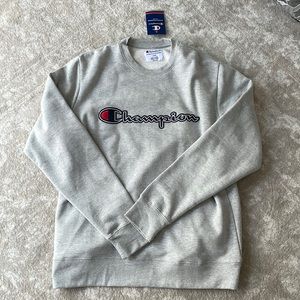 Champions mens grey crewneck sweater